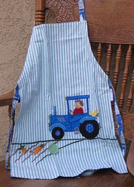 Forever Zoe Children's Apron - Tractor